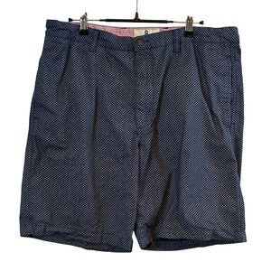 Steel & Jelly London Mens Navy Preppy Hamptons Chino Shorts Size 36 Pleated